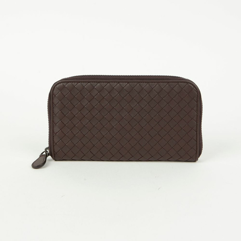 BOTTEGA VENETA Intrecciato 拉鍊長錢包-1