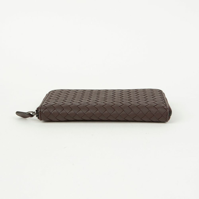 BOTTEGA VENETA Intrecciato 拉鍊長錢包-4