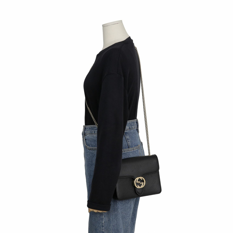 GUCCI 互鎖鏈條單肩斜背包 510304-11