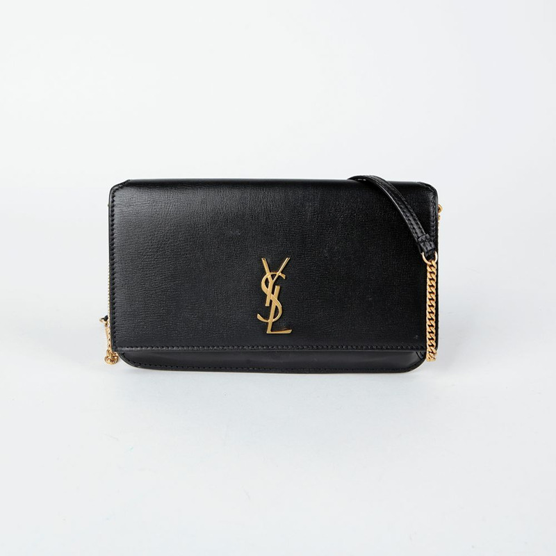 SAINT LAURENT Monogram 手機支架單肩斜背包 635095-0