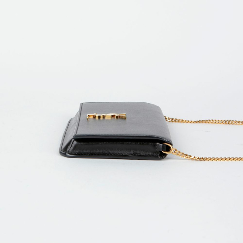 SAINT LAURENT Monogram 手機支架單肩斜背包 635095-3