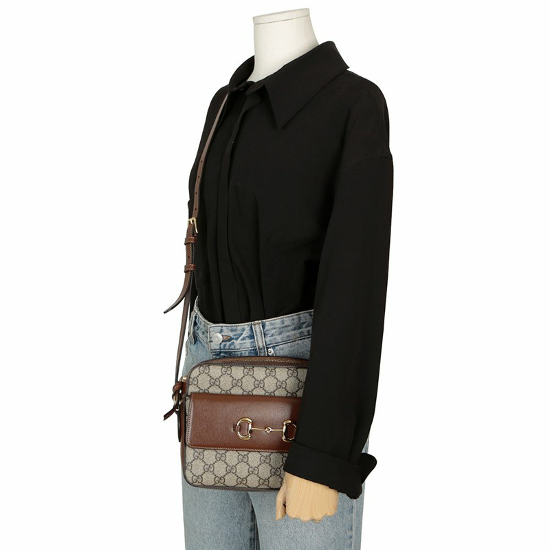 GUCCI Horsebit 1955 小號斜背包 645454-13
