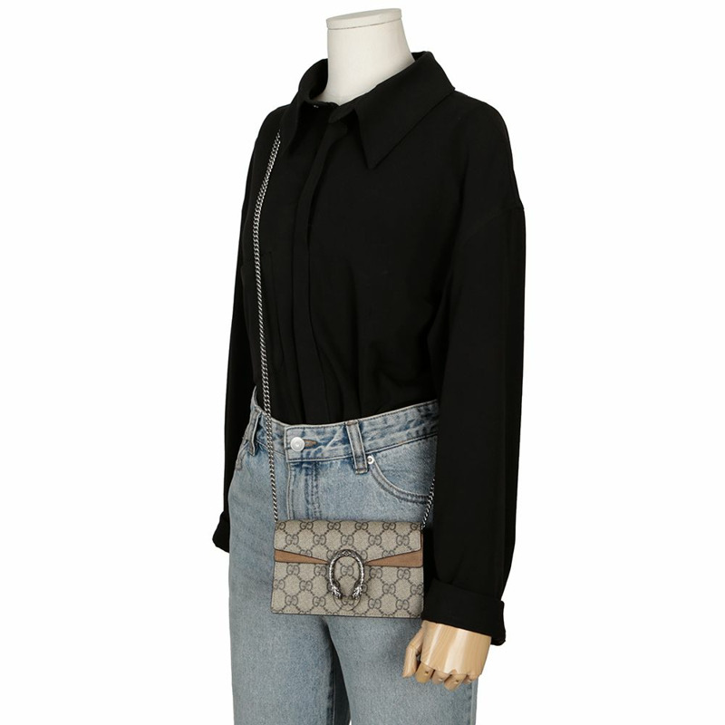 【包稅】GUCCI Dionysus 超迷你鏈條單肩斜背包 476432-9