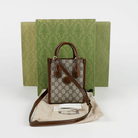 GUCCI 互扣式 G 迷你托特單肩包 671623