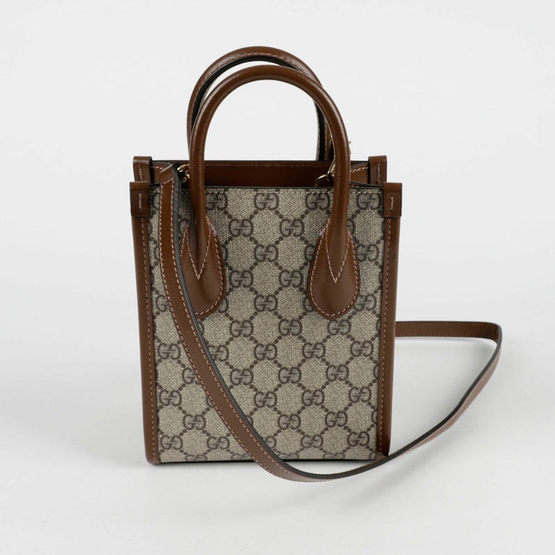 GUCCI 互扣式 G 迷你托特單肩包 671623-3