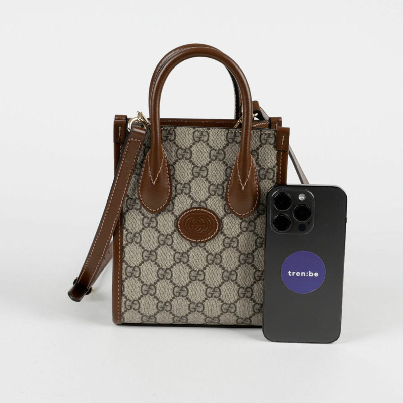 【包稅】GUCCI 互扣式G迷你手提單肩包 671623-8