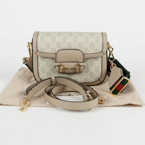 GUCCI Horsebit 1955 迷你肩斜背包 658574