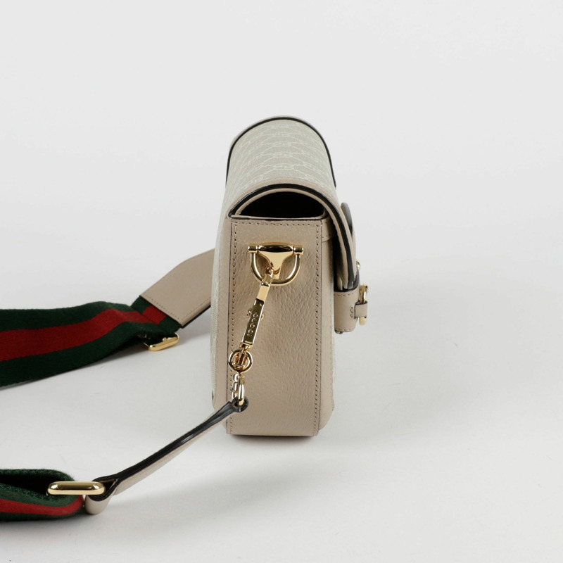 【包稅】GUCCI Horsebit 1955 迷你肩斜背包 658574-4