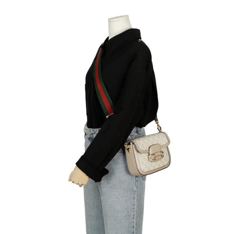 【包稅】GUCCI Horsebit 1955 迷你肩斜背包 658574-8