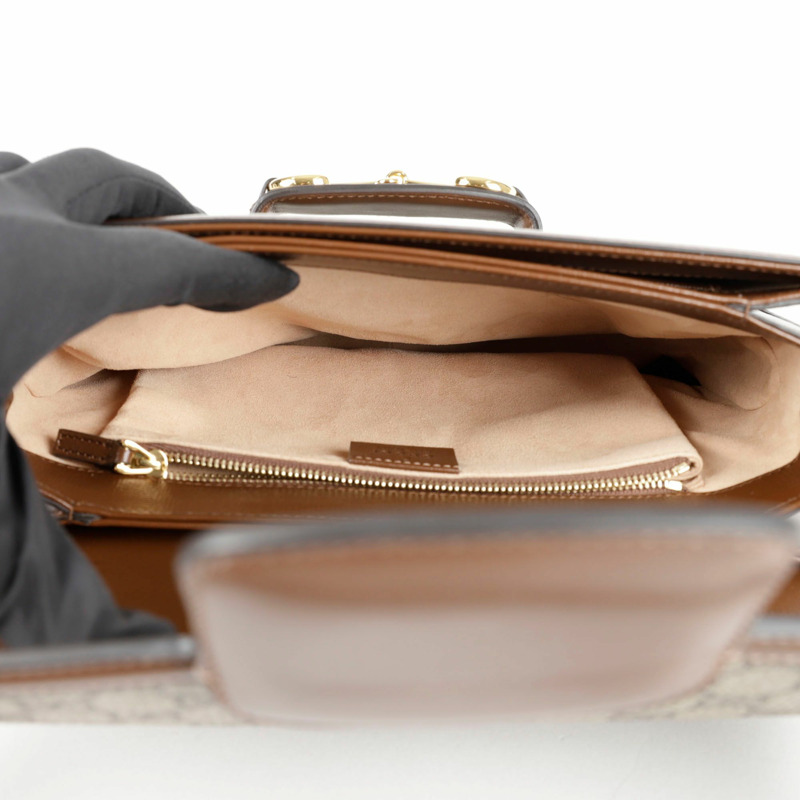 【包稅】GUCCI 602204 馬銜扣環 1955 小號單肩斜背包-8