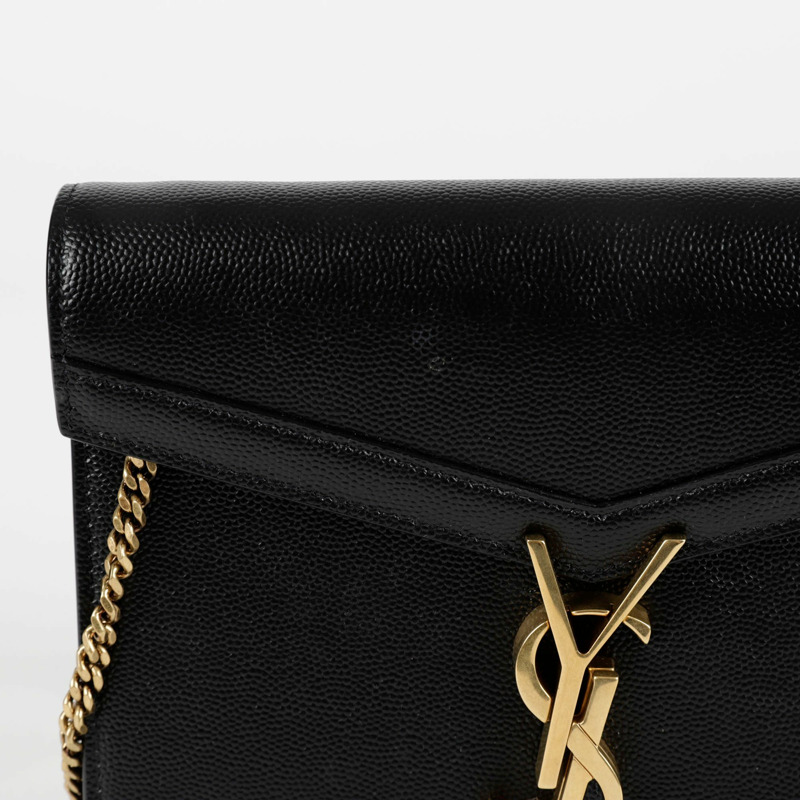 【包稅】SAINT LAURENT Cassandra 鏈條皮夾斜背包 635023-2