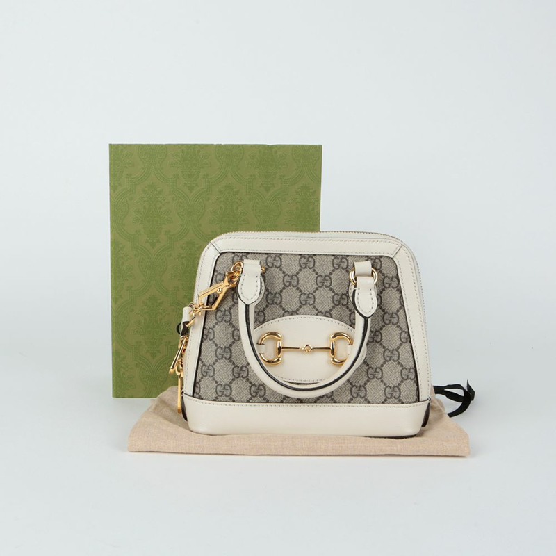 GUCCI Horsebit 1955 迷你頂部提把托特單肩包 640716-0
