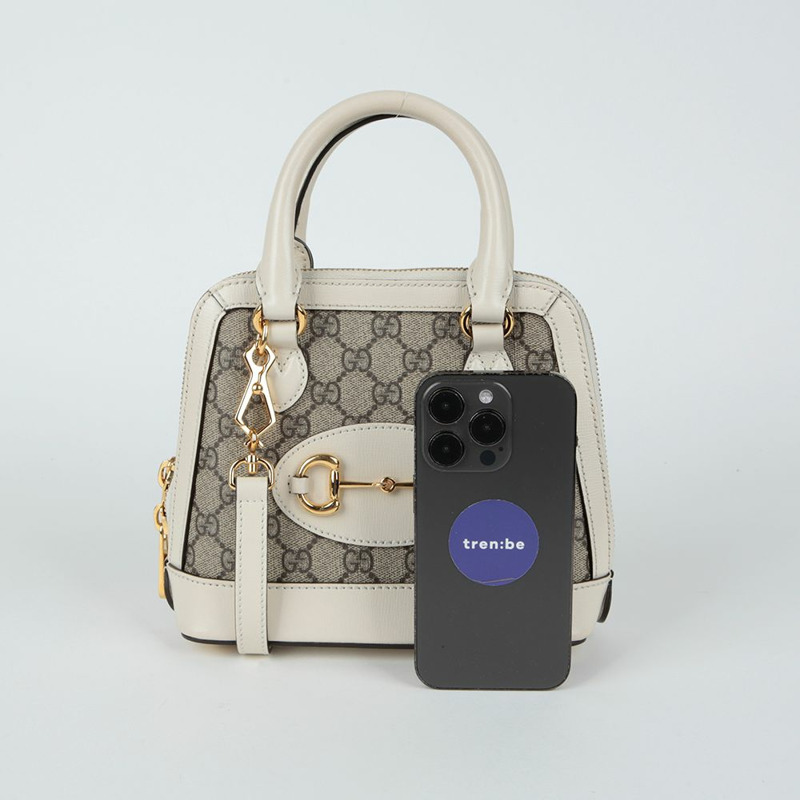 GUCCI Horsebit 1955 迷你頂部提把托特單肩包 640716-9