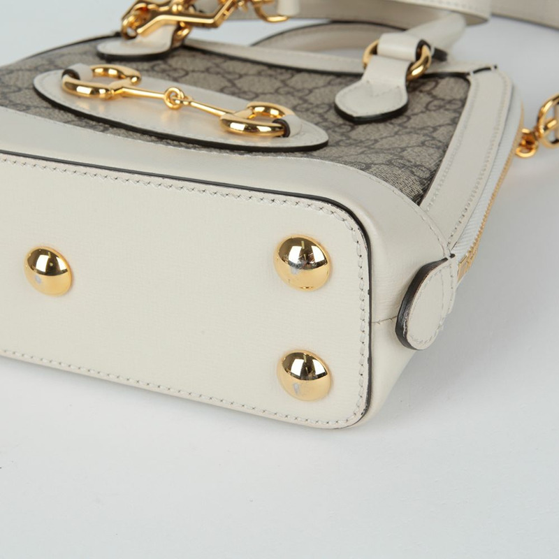 【包稅】GUCCI Horsebit 1955 迷你手提單肩包-7