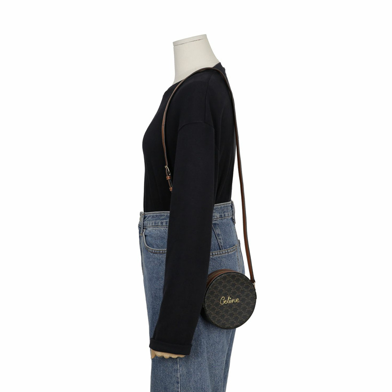 【包稅】CELINE 圓形脈衝單肩斜背包 10G342DGZ-7