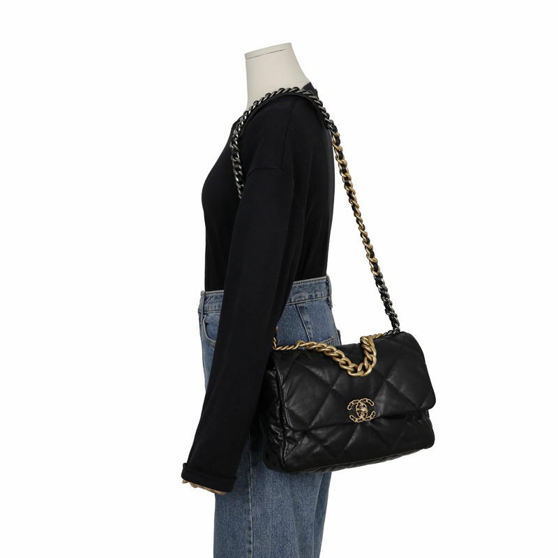 【包稅】CHANEL AS1161 19 大號手提單肩包-10