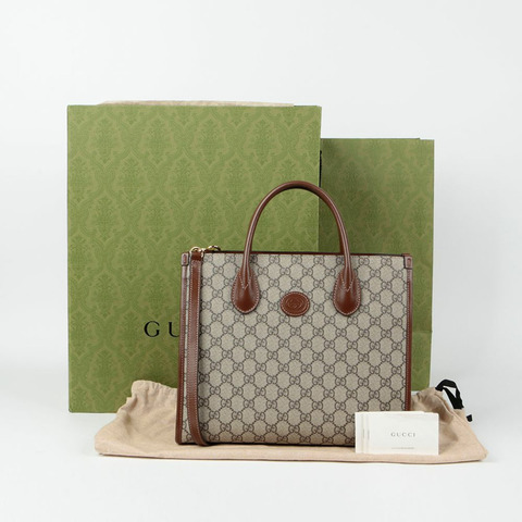GUCCI 互扣式 G 小號托特單肩包 659983