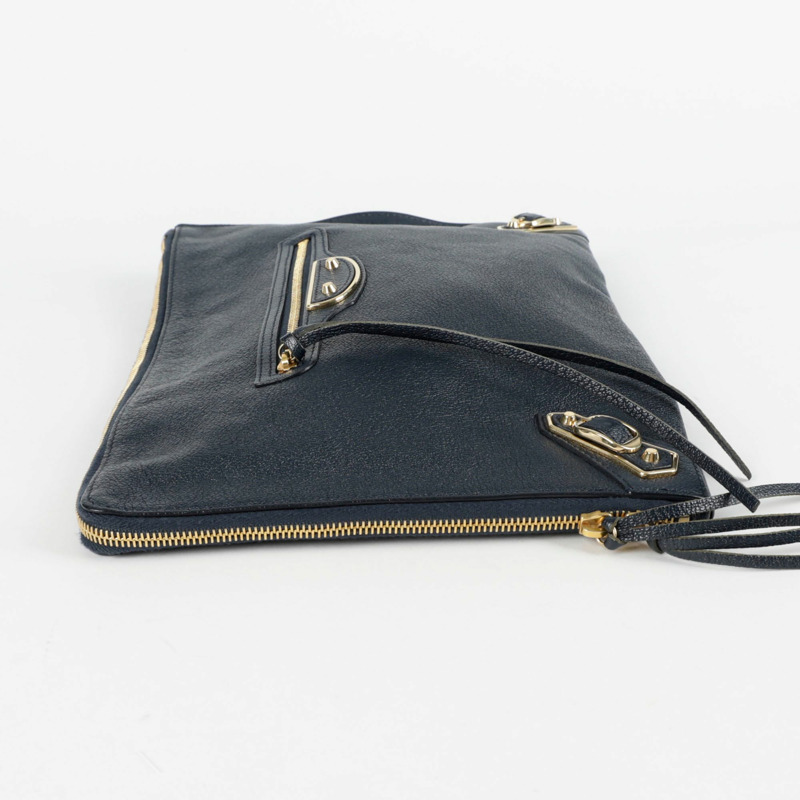 BALENCIAGA 經典金屬邊緣中型手拿包 390186-4
