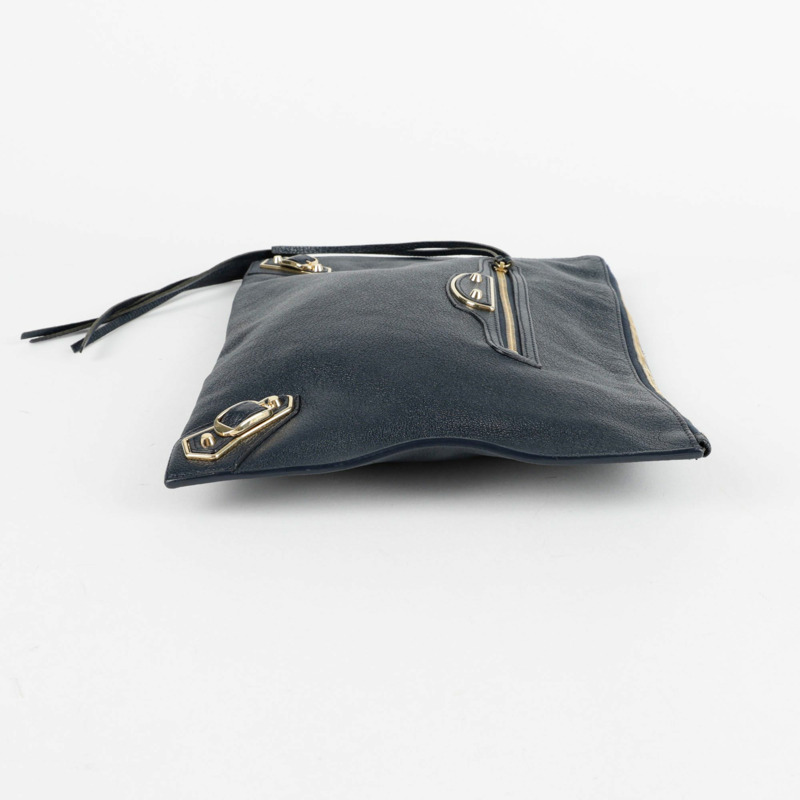 BALENCIAGA 經典金屬邊緣中型手拿包 390186-6