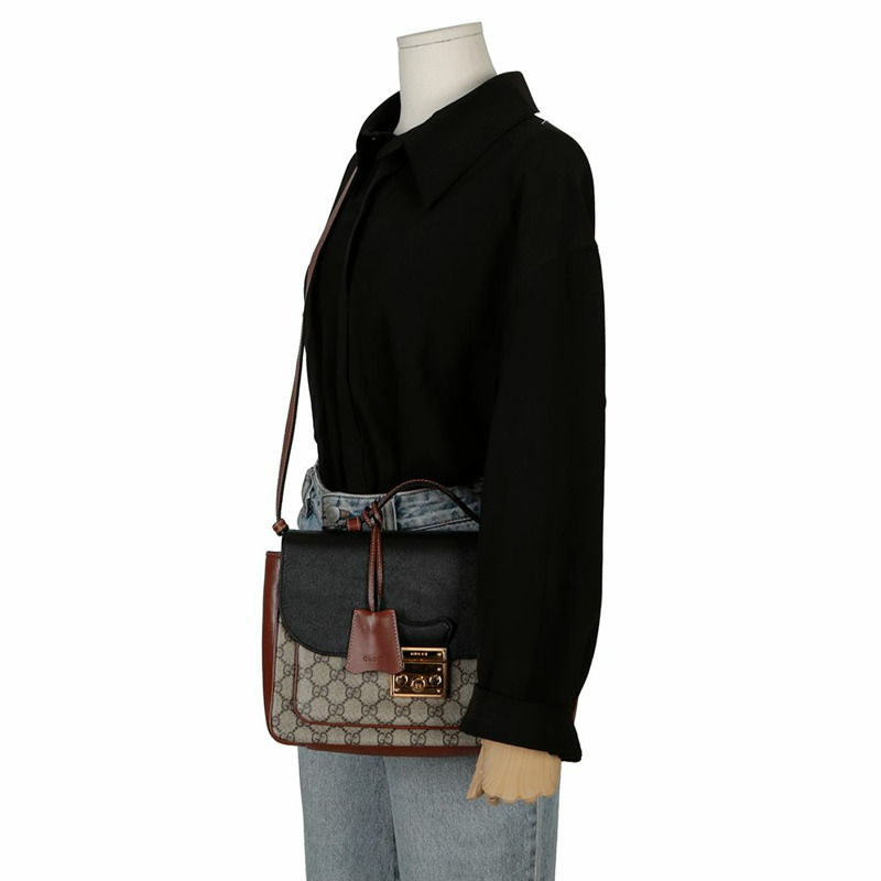 GUCCI Paddle Lock 小號單肩包 644527-12
