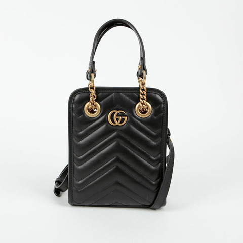 GUCCI 696123 GG Marmont 迷你托特單肩包