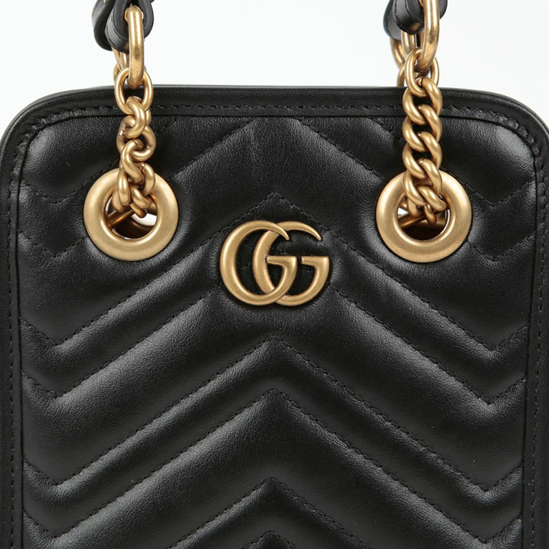 【包稅】GUCCI 696123 GG Marmont 迷你手提單肩包-1
