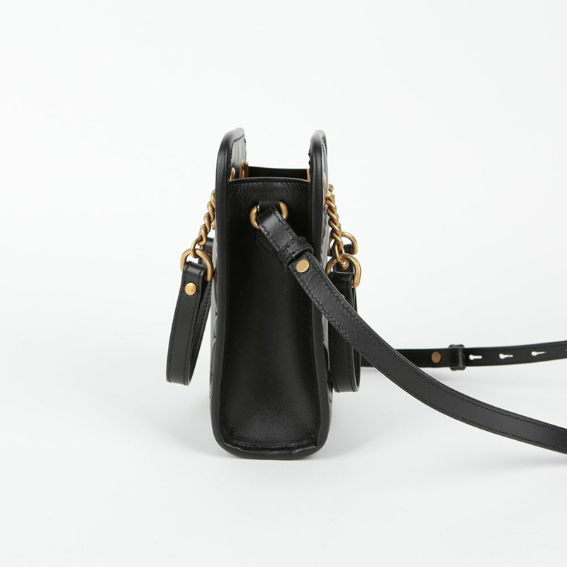 【包稅】GUCCI 696123 GG Marmont 迷你手提單肩包-4