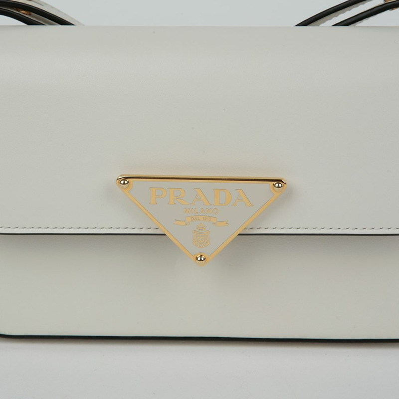 PRADA 三角形標誌翻蓋單肩斜背包 1BD339-2