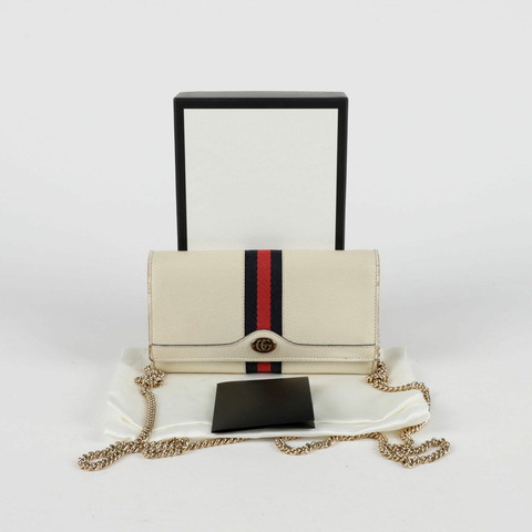 GUCCI Ophidia 鏈條皮夾斜背包 546592