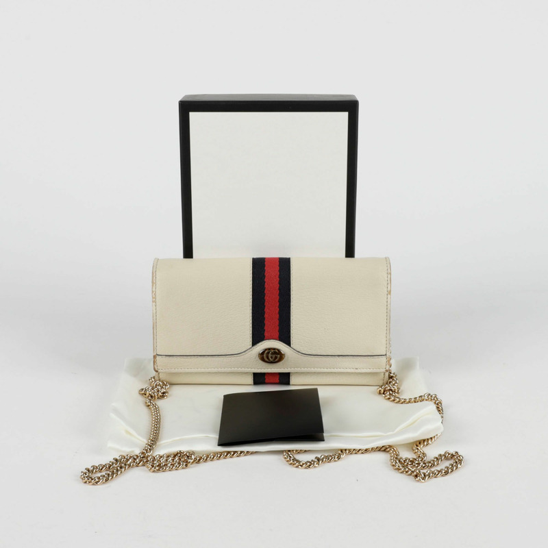 GUCCI Ophidia 鏈條皮夾斜背包 546592-0