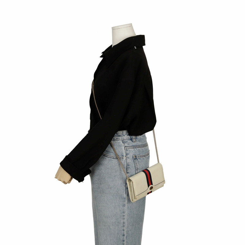 GUCCI Ophidia 鏈條皮夾斜背包 546592-14