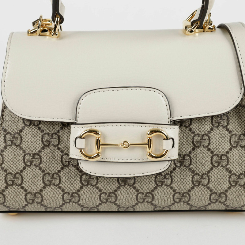 GUCCI Horsebit 1955 迷你頂部提把托特單肩包 703848-1