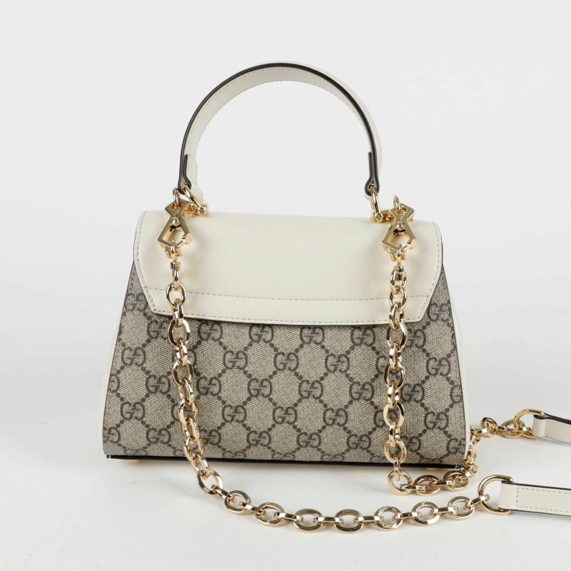 GUCCI Horsebit 1955 迷你頂部提把托特單肩包 703848-4