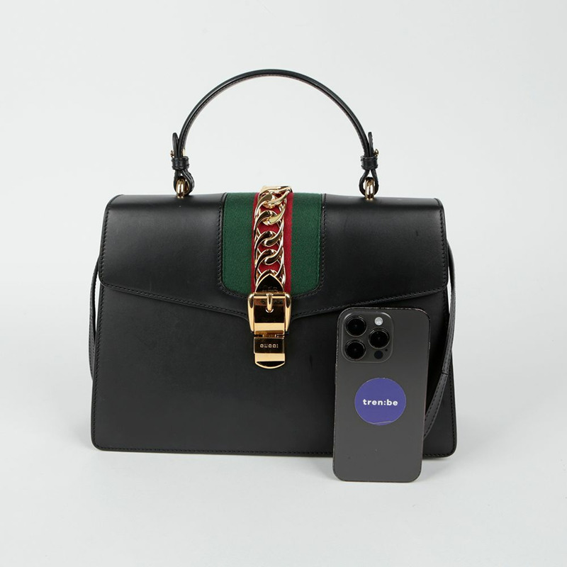 GUCCI 431665 Sylvie 中型頂部提把托特單肩包-14