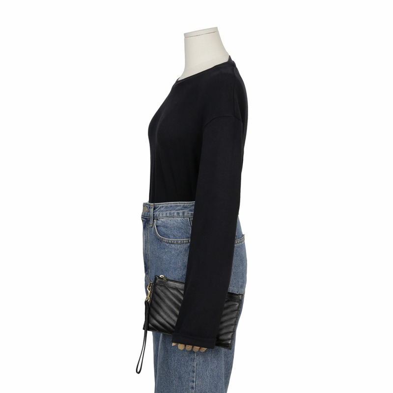 SAINT LAURENT Monogram Bill 大號手拿包 636313-11