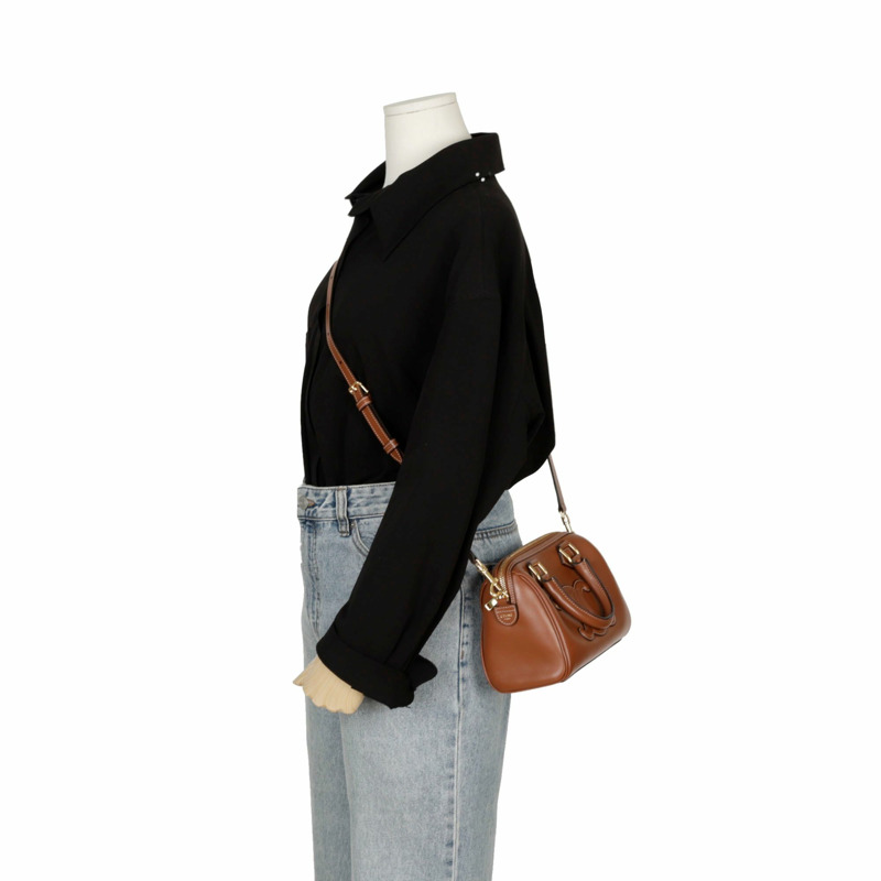 【包稅】CELINE 113773DU3 Kuir Triomphe 小號波士頓手提單肩包-8