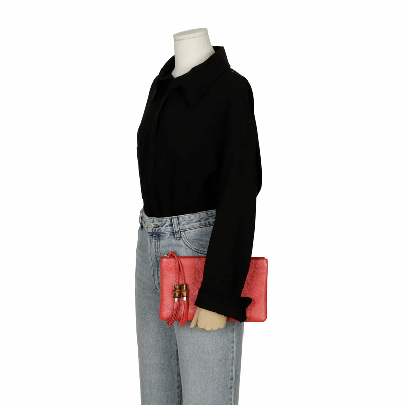 GUCCI 竹流蘇小袋 376854-10