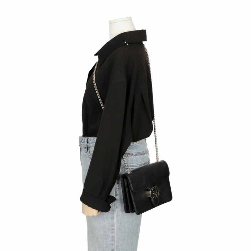 GUCCI 互鎖鏈條單肩斜背包 510304-11