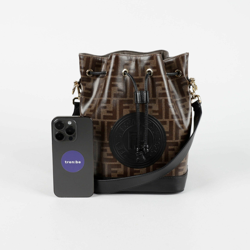 【包稅】FENDI 8BT298 Montrezo 小號水桶肩斜背包-6