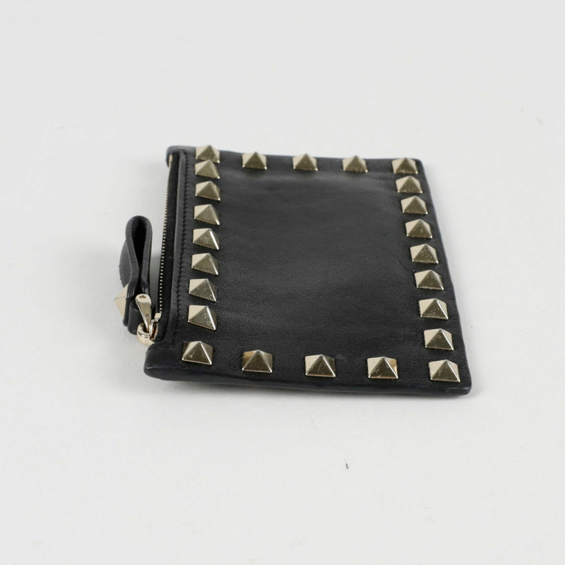 VALENTINO Rockstud 拉鍊卡包皮夾 2P0548-3