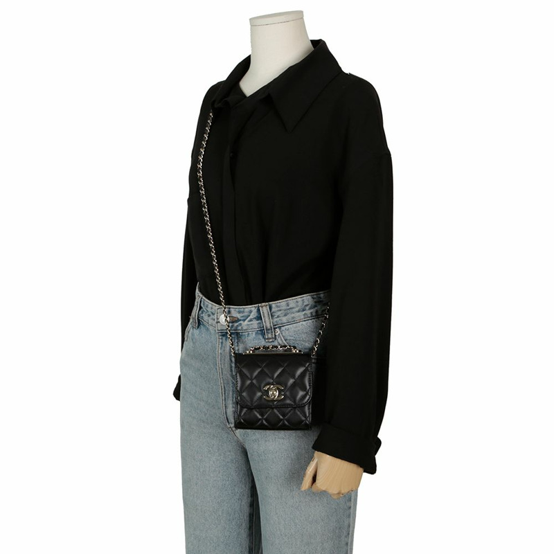 CHANEL Trend CC 迷你肩斜背包 A81633-12