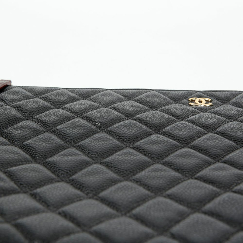 CHANEL Caviar Skin 經典大手拿包 A82552-6
