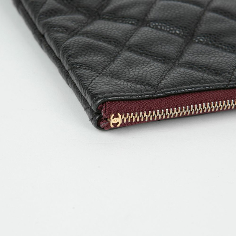 CHANEL Caviar Skin 經典大手拿包 A82552-8
