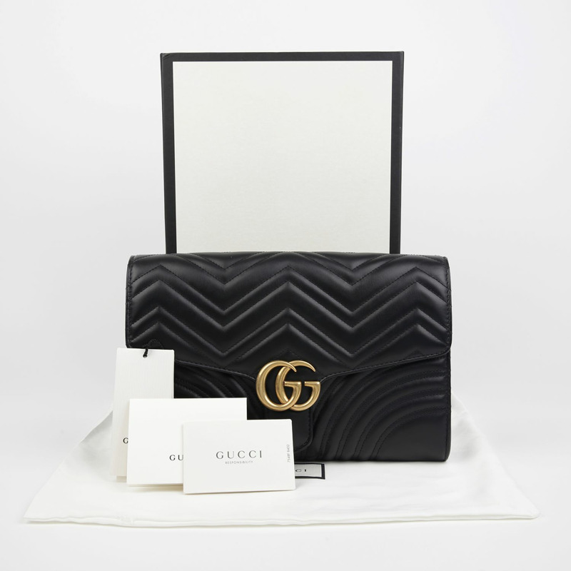 【包稅】GUCCI 498079 GG Marmont 手拿包-0