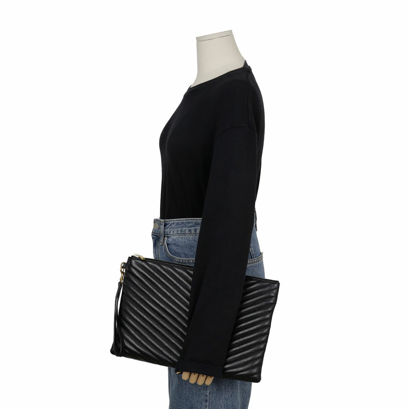 SAINT LAURENT Monogram 資料夾手拿包 440222-13
