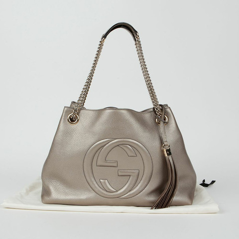 GUCCI Soho 流蘇鏈單肩包 308982