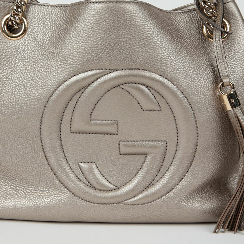 GUCCI Soho 流蘇鏈單肩包 308982-2
