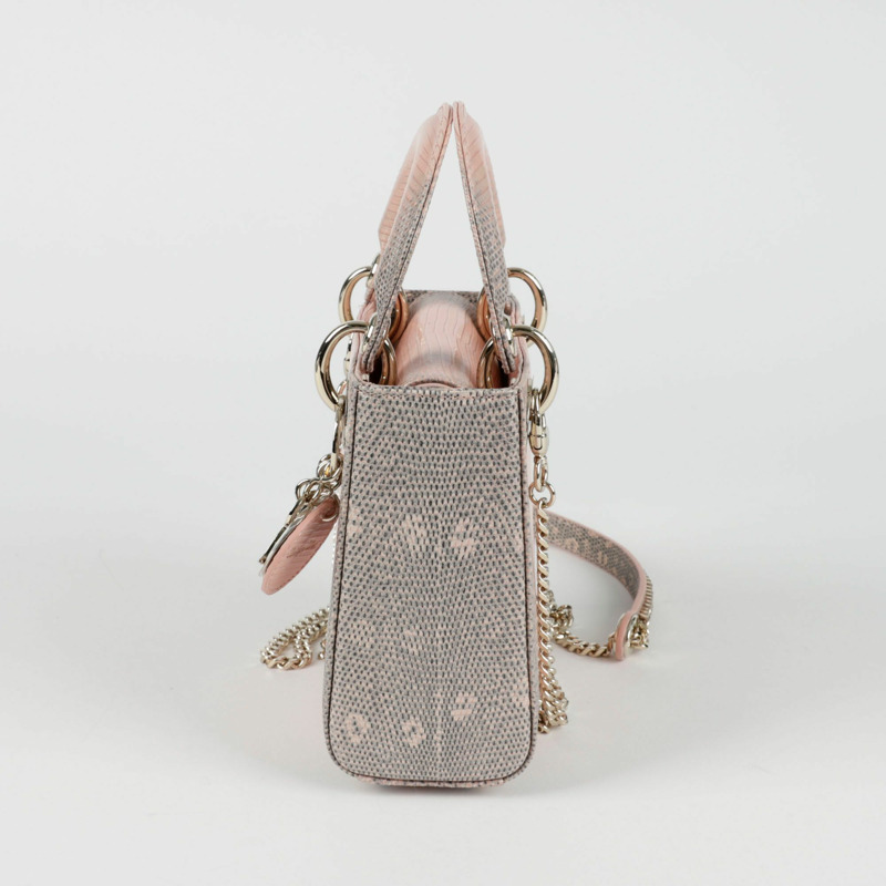 【包稅】DIOR M0505OLDD 蜥蜴限量版女士迷你手提單肩包-3