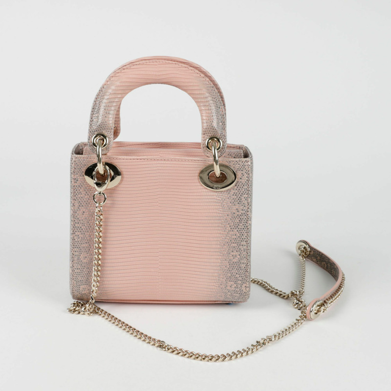 【包稅】DIOR M0505OLDD 蜥蜴限量版女士迷你手提單肩包-4