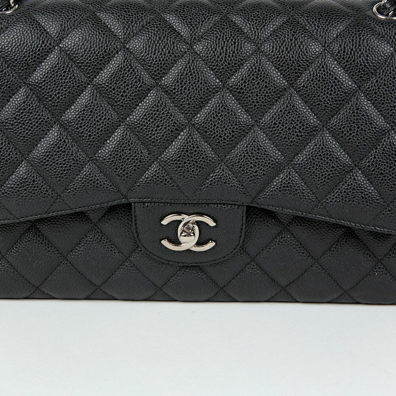 CHANEL Caviar 經典大翻蓋肩斜背包 A58600-2